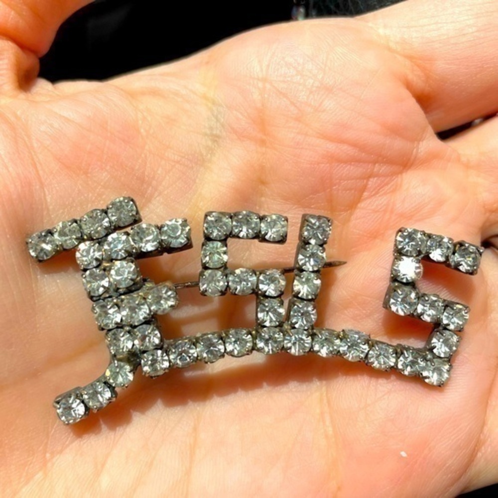 Rhinestone Brooch